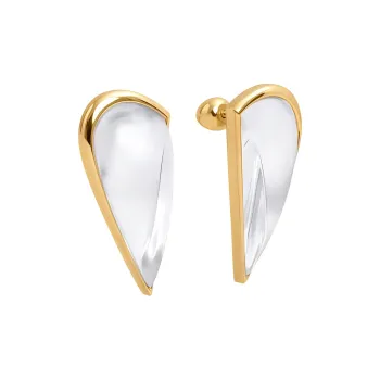 Alaia Half Heart Shape Bombe Earrings