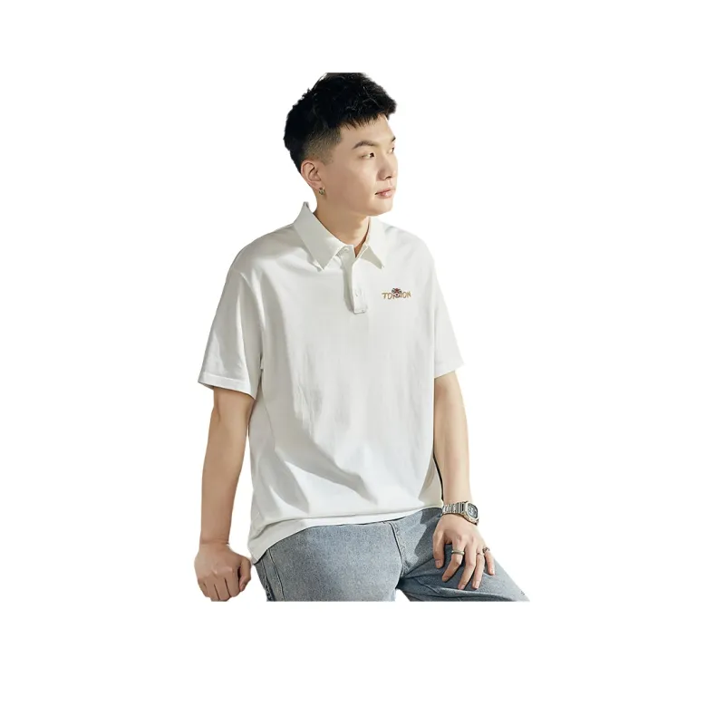 Tonlion Polo Shirt Men's Light Heather Gray-9