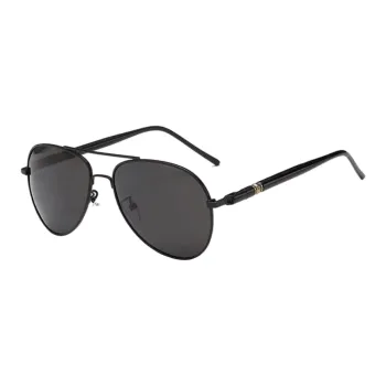 PRETTYALLUSION Alloy Oval Sunglasses Men's