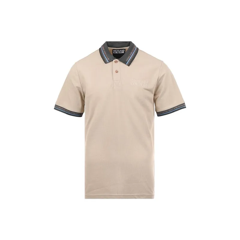VERSACE JEANS COUTURE Logo Embroidered Short Sleeved Polo Shirt-6