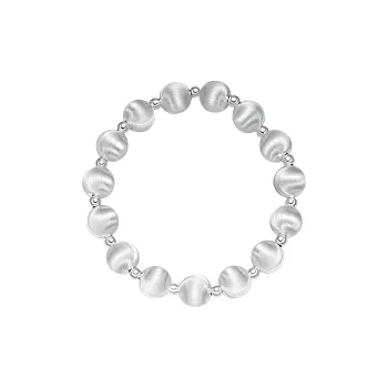 VXSAX 999 Fine Silver Sterling Silver Beaded Bracelet Women's