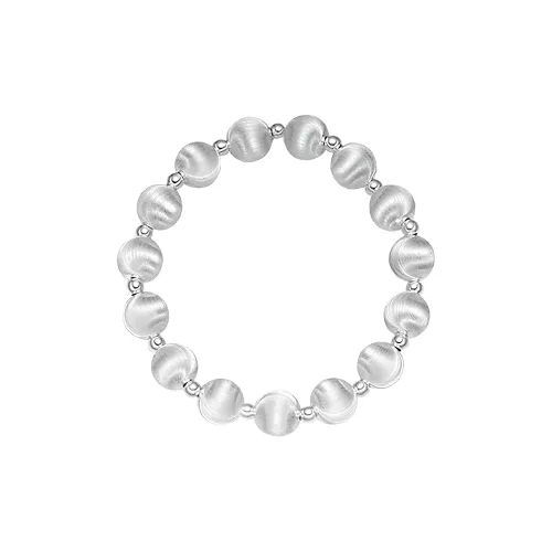 VXSAX 999 Fine Silver Sterling Silver Beaded Bracelet Women's