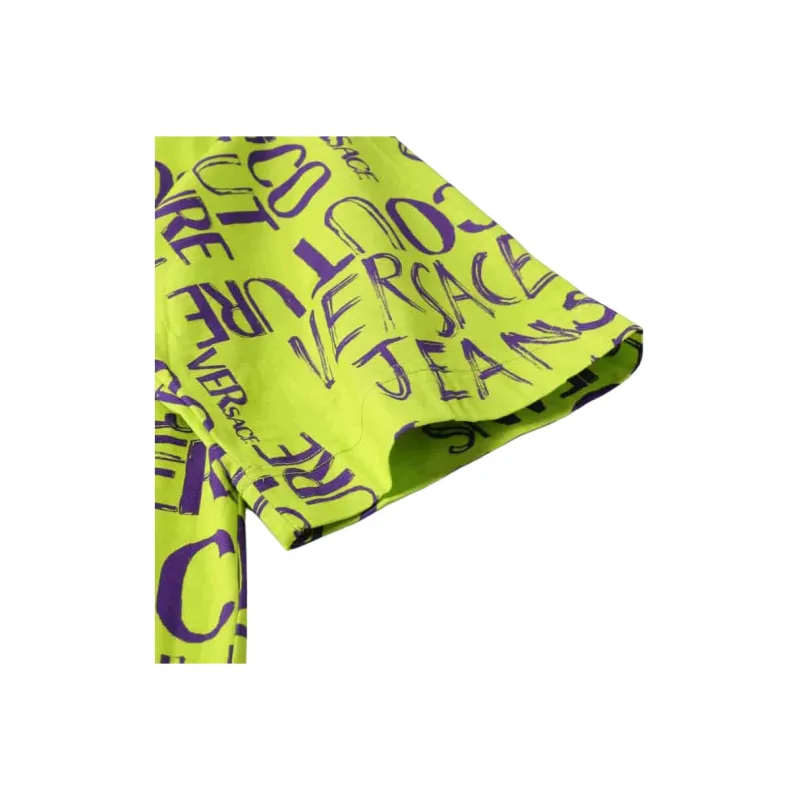 VERSACE JEANS COUTURE SS23 T Shirt Men's Bright Green-2