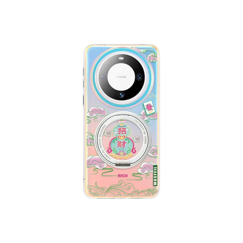 Marsfield Acrylic Material Rotating Magnetic Stand Case Phone Cases Compatibility With Huawei Mate 70/60 Pro Cute Style-1