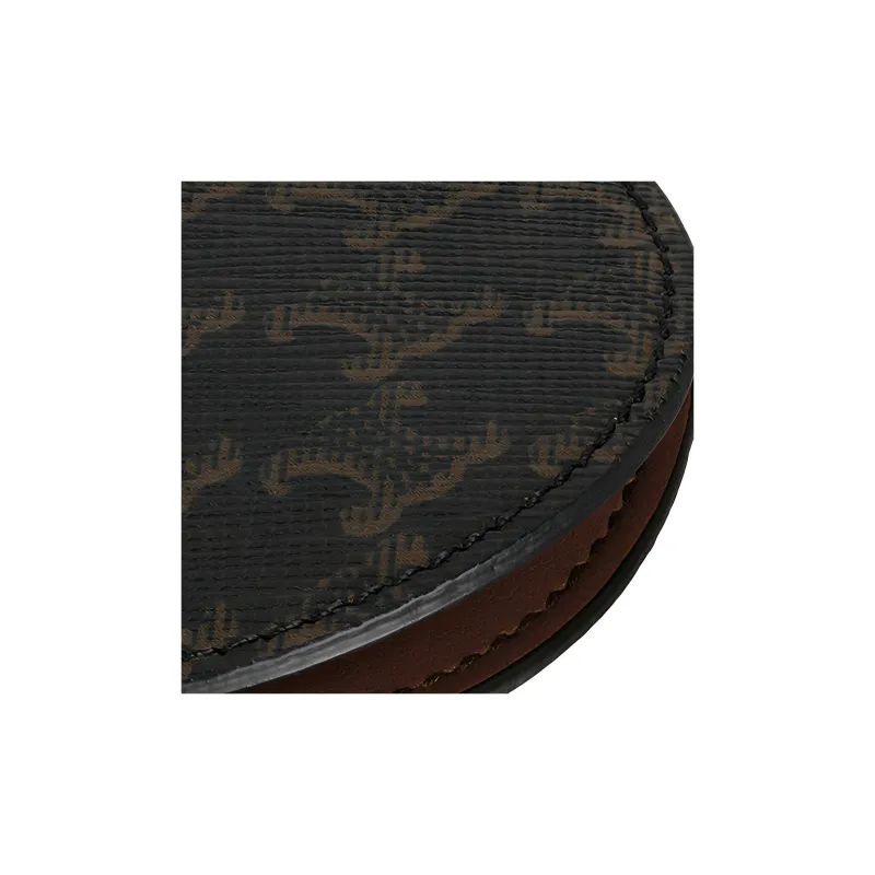 CELINE Triomphe Canvas And Lambskin Hanging Ornament Mirror Bag Accessory Women's Multicolor-4