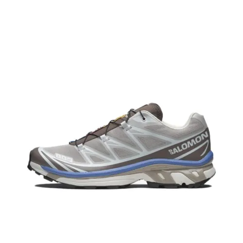 SALOMON XT 6 Anti Slip Wear Resistant Low Top Running Shoes Unisex Gray