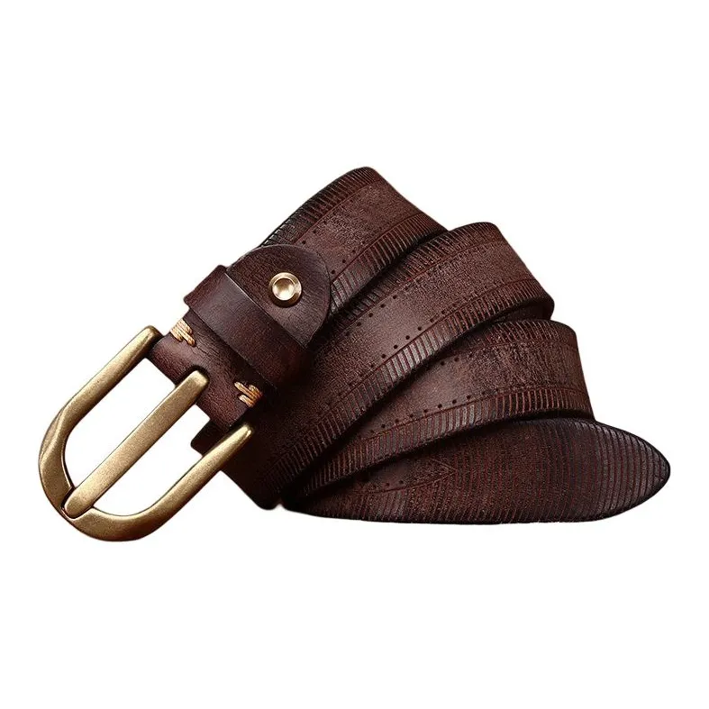JEANSWEST Cow Leather Belts Men's 3.8CM-14