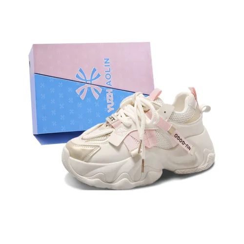 YUZHAOLIN Anti Slip And Wear Resistant Height Increasing Low Top Chunky Sneakers Women's