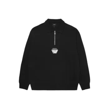 HUF Big Block 1/4 Zip Polo Shirt
