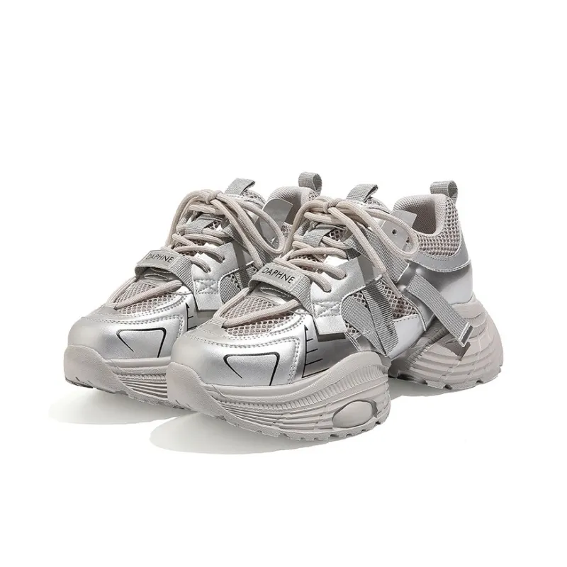 DAPHNE Abrasion Resistant Low Top Chunky Sneakers Women's-2