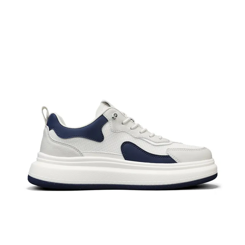 U.S. POLO ASSN. Coverage Slip Resistant Lightweight Breathable Low Top Skateboard Shoes Men's Beige Blue-3
