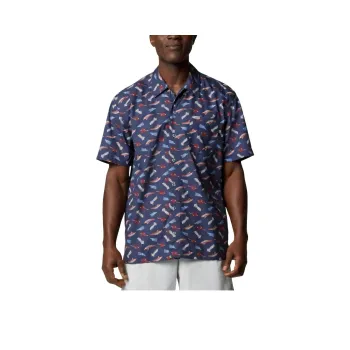 Columbia PFG Trollers Best Shirt Men's Night Flying Pride