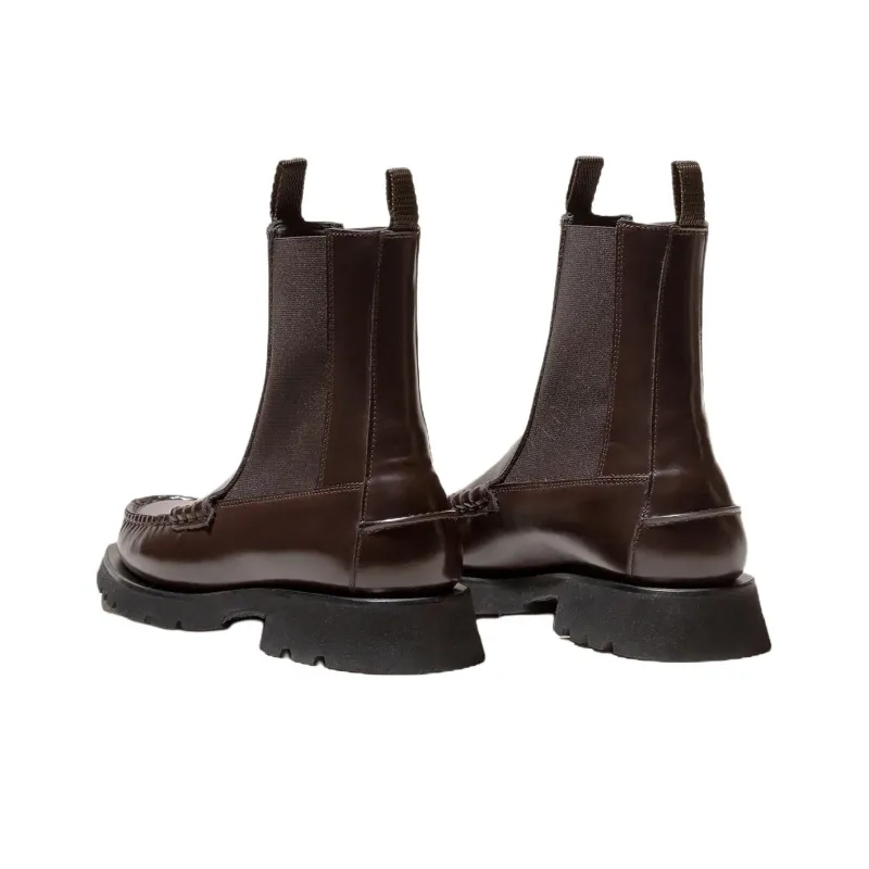 Hereu Alda Short Chelsea Boots 3cm Women's Brown-2