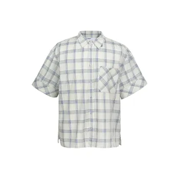C2H4 Shirts Men Plaid