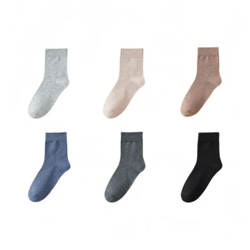 H YXIANG Mid Calf Socks Unisex 6 Pack-6