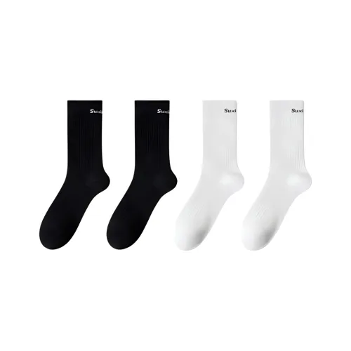 Temooues Mid Calf Socks Women's 4 Pack