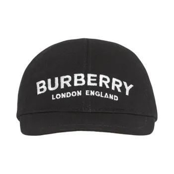 Burberry Cotton Baseball Caps Kids' Black