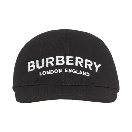 Burberry Cotton Baseball Caps Kids' Black