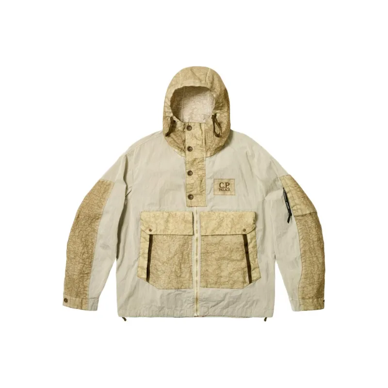 PALACE X C.P. Company 50 Fili Heavy Mixed Hooded Jacket-0
