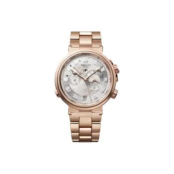 BREGUET Automatic Mechanical Movement Men's Watches Watch 40mm Silver Dial 18K Rose Gold Watch Case 18K Rose Gold Strap
