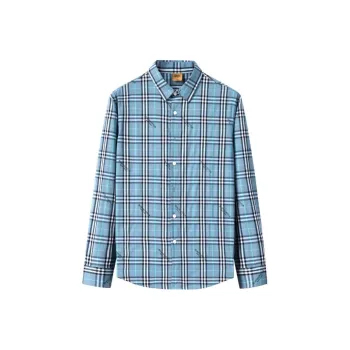 EDENBO Shirts Men Light Blue