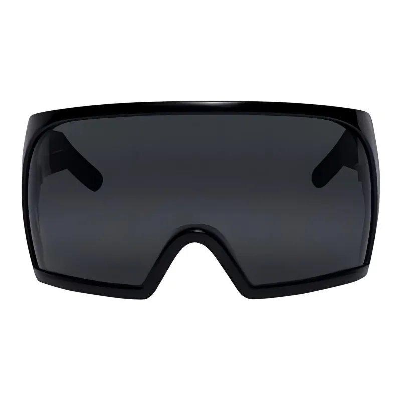 RICK OWENS/RO Nylon Irregular Shape Sunglasses Men's Black-1