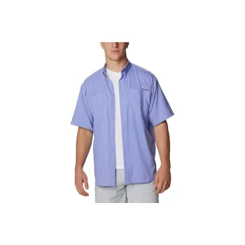 Columbia PFG Tamiami Shirts Men Purple