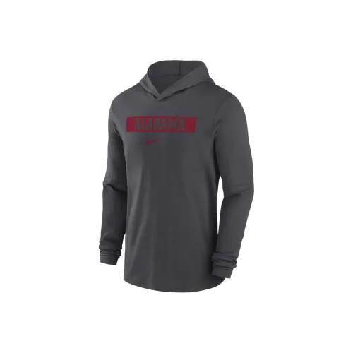 Nike Alabama Crimson Tide Sideline Men's Nike Dri FIT College Long Sleeve Hooded Top