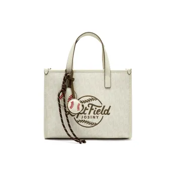 JOSINY Synthetic Leather Tote One Shoulder Handbag Women's Ecru