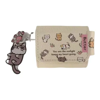 Beams Compatibility Airpods3/Pro/Pro2 Leather Cute Cartoon Kitten Impact Resistant Headphone Cases