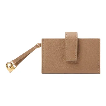 Loro Piana Extra Calfskin Card Holder Women's Light Lacteal