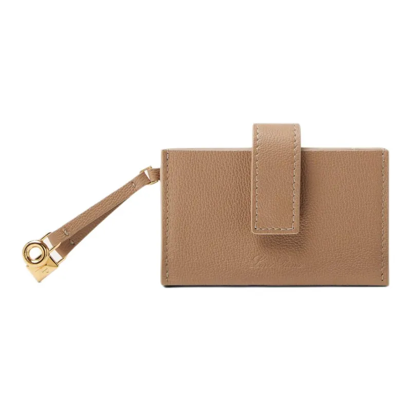 Loro Piana Extra Calfskin Card Holder Women's Light Lacteal-0