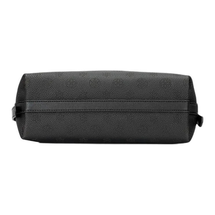 ROBERTA DI CAMERINO Top Grain Cow Leather Tote Bag, Shoulder Bag Women's Classic Black/Elephant Gray-4