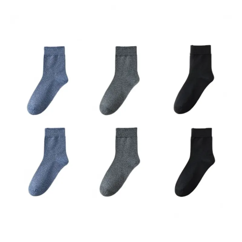H YXIANG Mid Calf Socks Unisex 6 Pack-22
