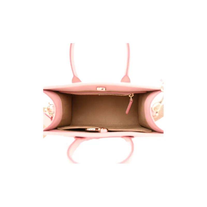 MCM Cow Leather Tote Bag, Shopping Bag, Crossbody Bag, Handbag Mini Women's Pink-4