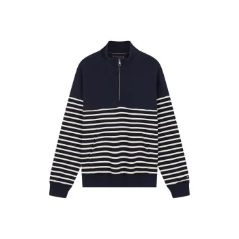 Tommy Hilfiger Sweatshirt Men's Navy Blue White Stripes
