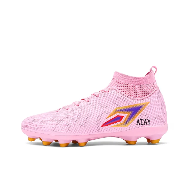 ATAY AG Rubber Short Studs TF Rubber Broken Studs Soft Ground Firm Ground Anti Slip Wear Resistant Soccer Shoes Unisex-0
