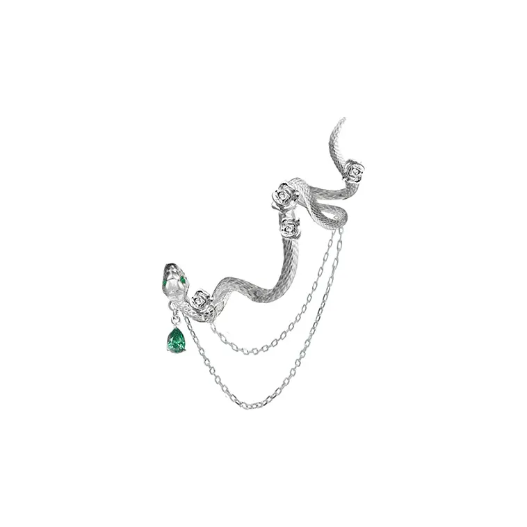 Masw Rose Niche Urban Chic Style Copper Alloy Clip on Earrings With Integrated Pin And Clip Women's-4