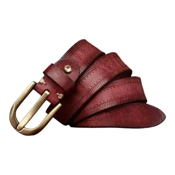 JEANSWEST Cow Leather Belts Men's 3.8CM