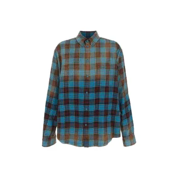 Balenciaga Checked Long Sleeve Shirt