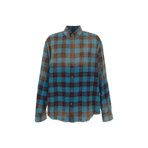 Balenciaga Checked Long Sleeve Shirt