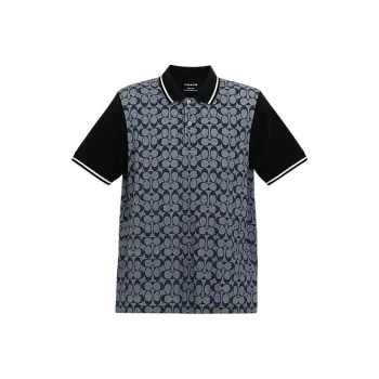 COACH SS24 Polo Shirt Men's Gray