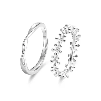 Crafts Women's S999 Fine Silver Rings Unisex