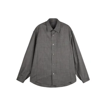 CROQUIS Shirts Unisex 966 Black Gray Stripes/Checkered