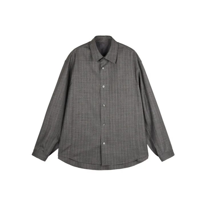 CROQUIS Shirts Unisex 966 Black Gray Stripes/Plaid-0