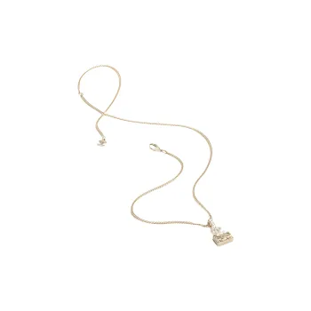 CHANEL Necklaces Women's Gold