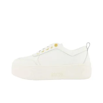 MCM Low Top Stylish Skateboarding Shoes Women's White