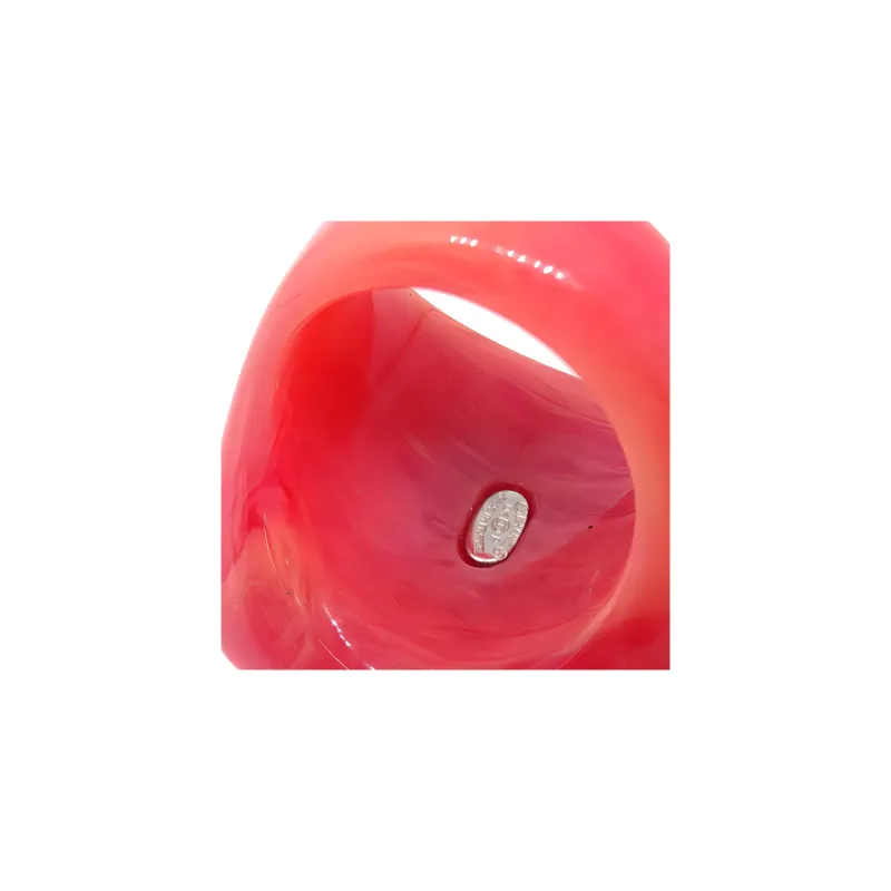 CHANEL Acrylic Rings Women's Pink-2