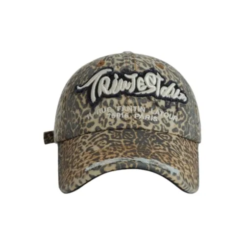 FREE RABBITⅡ Washable 3D Effect Letter Embroidery Ripped, Small Face Display Baseball Caps Unisex
