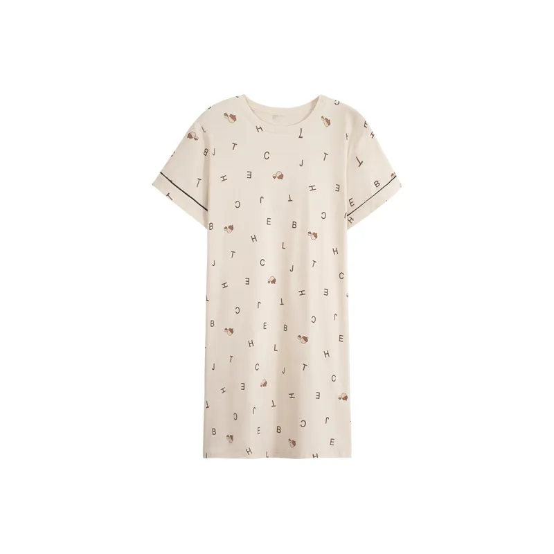 FENTENGCARE Nightgown Women's Khaki-0